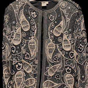 Formal Vintage Silk Beaded Jacket